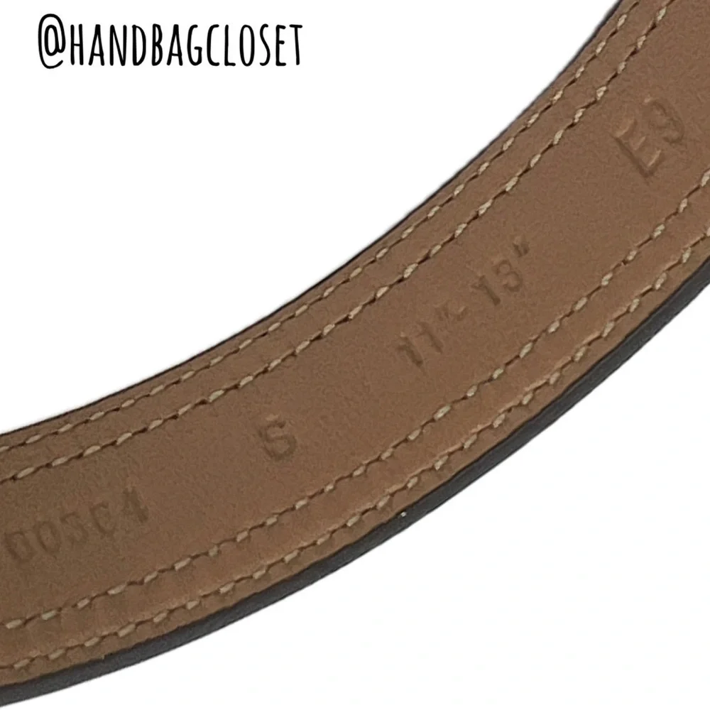 Coach Signature Light Brown Tan Leather Vintage Size S  Small 11-13” Dog Collar